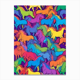 Rainbow Unicorns Canvas Print