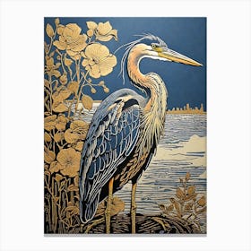 Blue Heron 3 Canvas Print