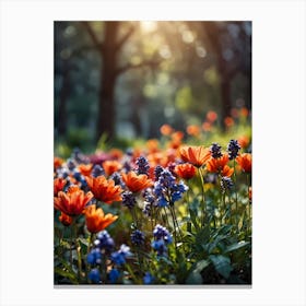 Flowers In The Park Canvas Print