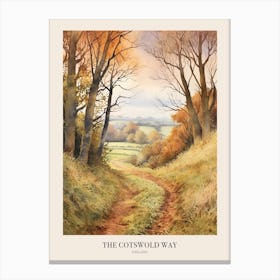 The Cotswold Way England 1 Uk Trail Poster Canvas Print