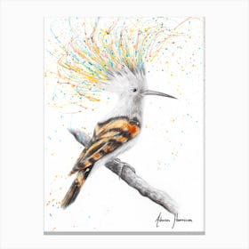 Funky Punky Bird Canvas Print