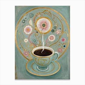 Coffee And Flowers Canvas Print