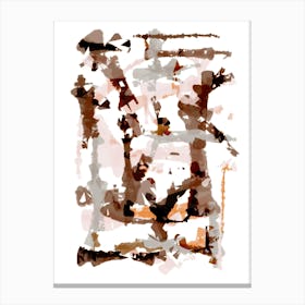 Abstract Retro Game Canvas Print