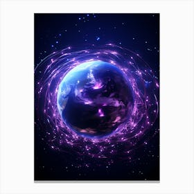 Earth In Space 6 Canvas Print