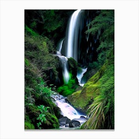 Mclean Falls, New Zealand Nat Viga Style Canvas Print