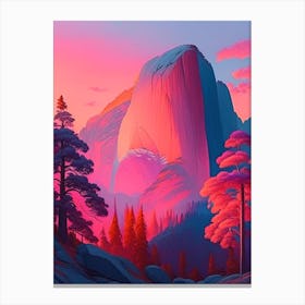 The Yosemite National Park, Dreamy Sunset Canvas Print