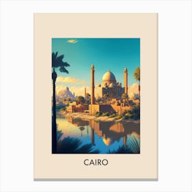Cairo Egypt 1 Vintage Travel Poster Canvas Print
