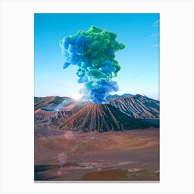 Colorful Volcano Eruption Canvas Print