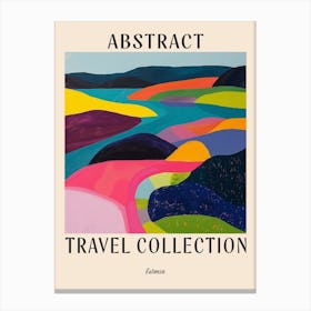 Abstract Travel Collection Poster Estonia 1 Canvas Print