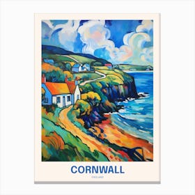 Cornwall England 14 Uk Travel Poster Canvas Print