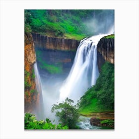 Nohkalikai Falls, India Majestic, Beautiful & Classic Canvas Print