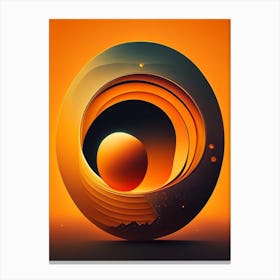 Heliocentric Comic Space Space Canvas Print