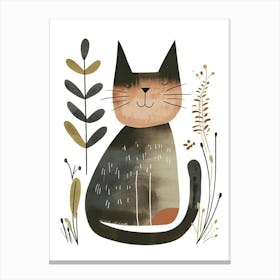 Korat Cat Clipart Illustration 1 Canvas Print