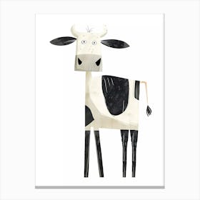 Quirky Cow illustration Canvas Print