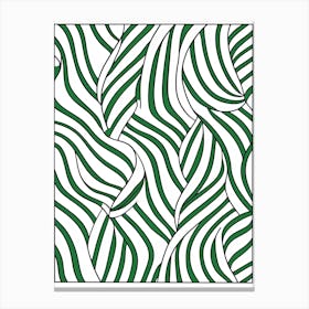 Line Art Inspired By The Green Stripe By Matisse 2 Canvas Print
