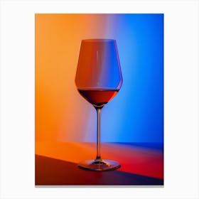 Wine Glass On A Table Canvas Print