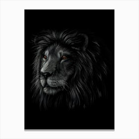 Lion Head Canvas Print