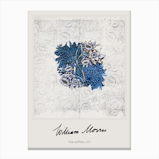 William Morris, Tulip And Willow Canvas Print