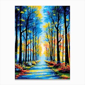 Road In The Forest Canvas Print