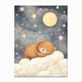 Sleeping Baby Vole 1 Canvas Print