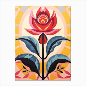 Flower Motif Painting Rose 2 Canvas Print