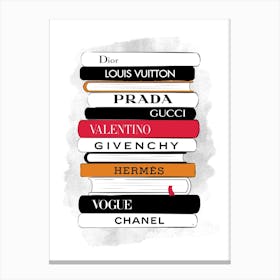 Brand Fashion Books Canvas Print