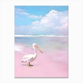 Pink Pelican Canvas Print