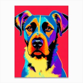 Gordon Setter Andy Warhol Style dog Canvas Print