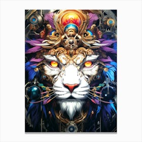 Lion Of The Machine Canvas Print