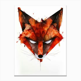 Fox Head Canvas Print