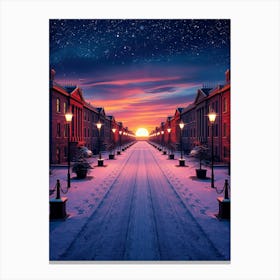 Night In The City 4 Canvas Print