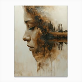 'The Face Of A Woman' 5 Canvas Print