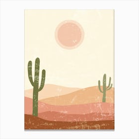 Cactus In The Desert 59 Canvas Print