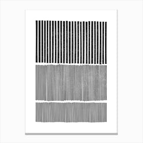 Black And White Mid Century A Canvas Print