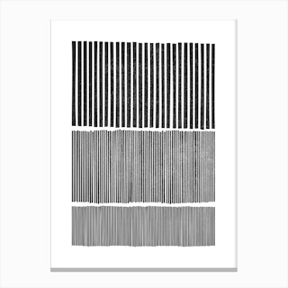 Black And White Mid Century A Canvas Print