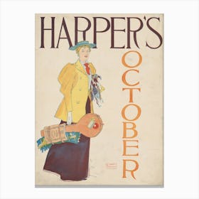 Harper’S October (1893) Canvas Print