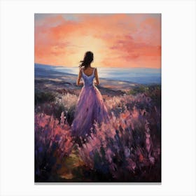 Sunset In Lavender Canvas Print