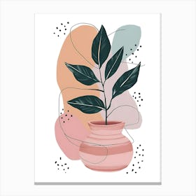 Plant In A Pot 6 Canvas Print