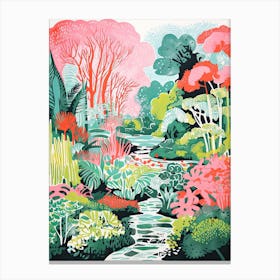 Vandusen Botanical Gardens Abstract Riso Style 3 Canvas Print