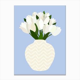 Tulip Arrangement - Blue Canvas Print