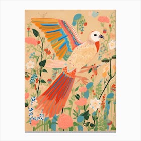 Maximalist Bird Painting Parrot 2 Canvas Print