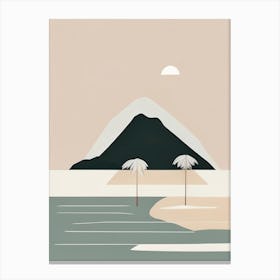 Maluku Islands Indonesia Simplistic Tropical Destination Canvas Print