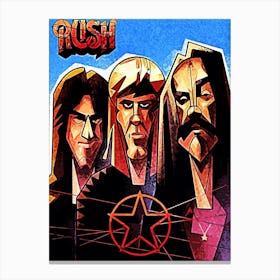 Rush band music 4 Canvas Print