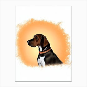 Plott Hound Illustration dog Canvas Print