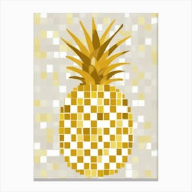 Mosaic Pineapple Canvas Print