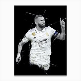 Karim Benzema Real Madrid Canvas Print