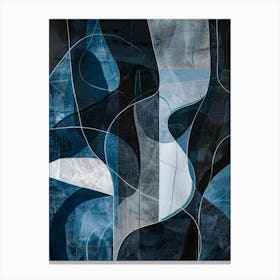 Abstract Blue Painting 19 Canvas Print