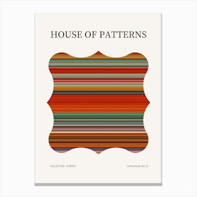 Stripes Pattern Poster 25 Canvas Print