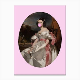 Lady In Pink Canvas Print