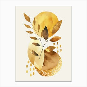 Gold Leaf Canvas Print 12 Canvas Print